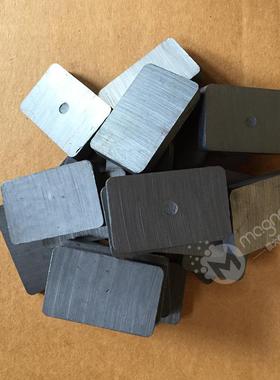 F40*25*10黑色磁铁铁氧体方形块磁钢黑板擦吸铁石玻璃擦黑色磁铁