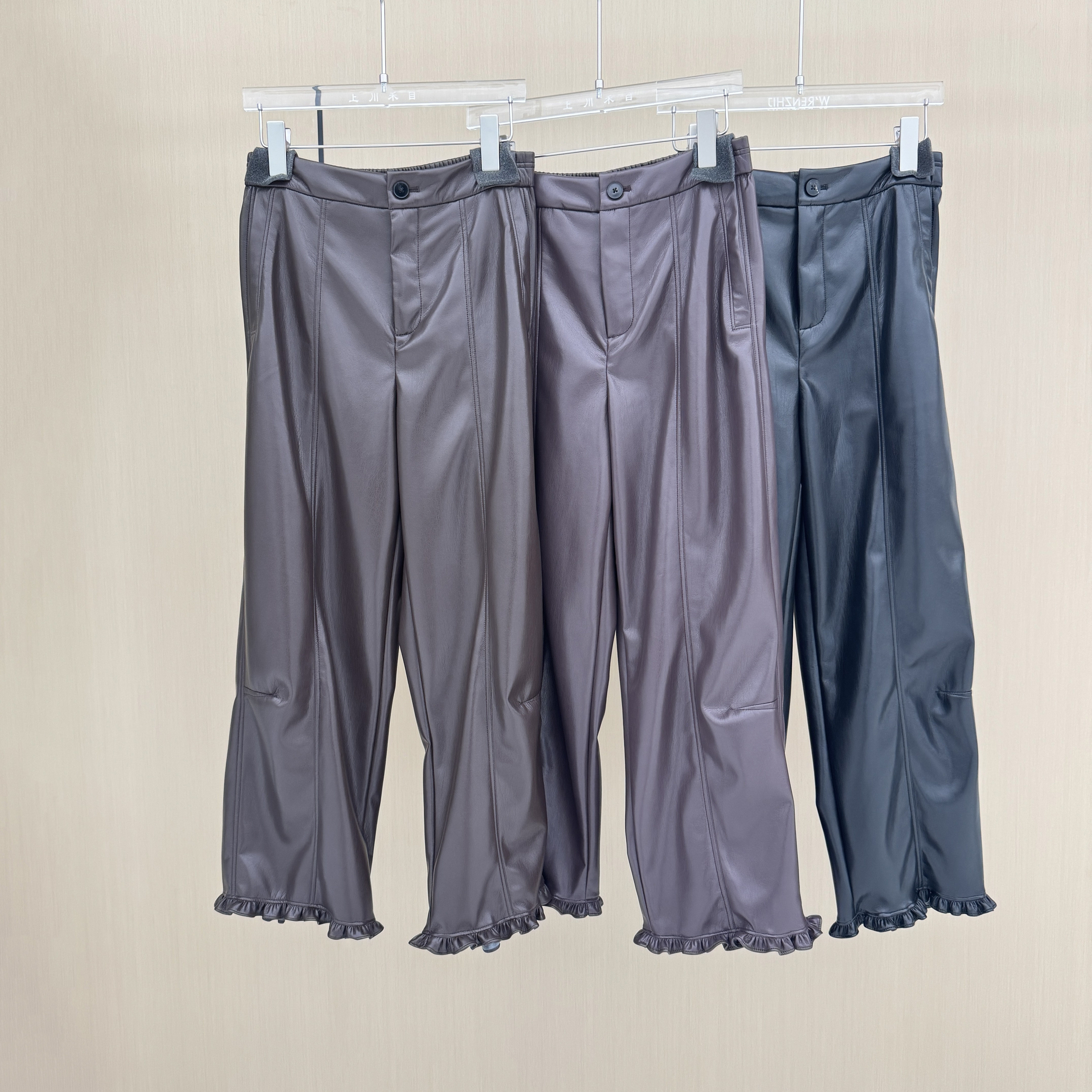 【彤姐原创】KZ26432极简皮裤百搭花苞裤,女装/女士精品,休闲裤,淘宝优惠券,粉丝福利购,淘宝优惠卷