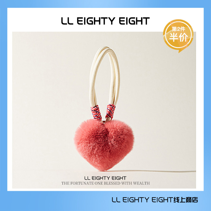 可爱真獭兔毛安可拉红手绳爱心毛茸绒桃心包包挂件包挂饰批发玩具,服饰配件/皮带/帽子/围巾,包挂件,淘宝优惠券,粉丝福利购,淘宝优惠卷