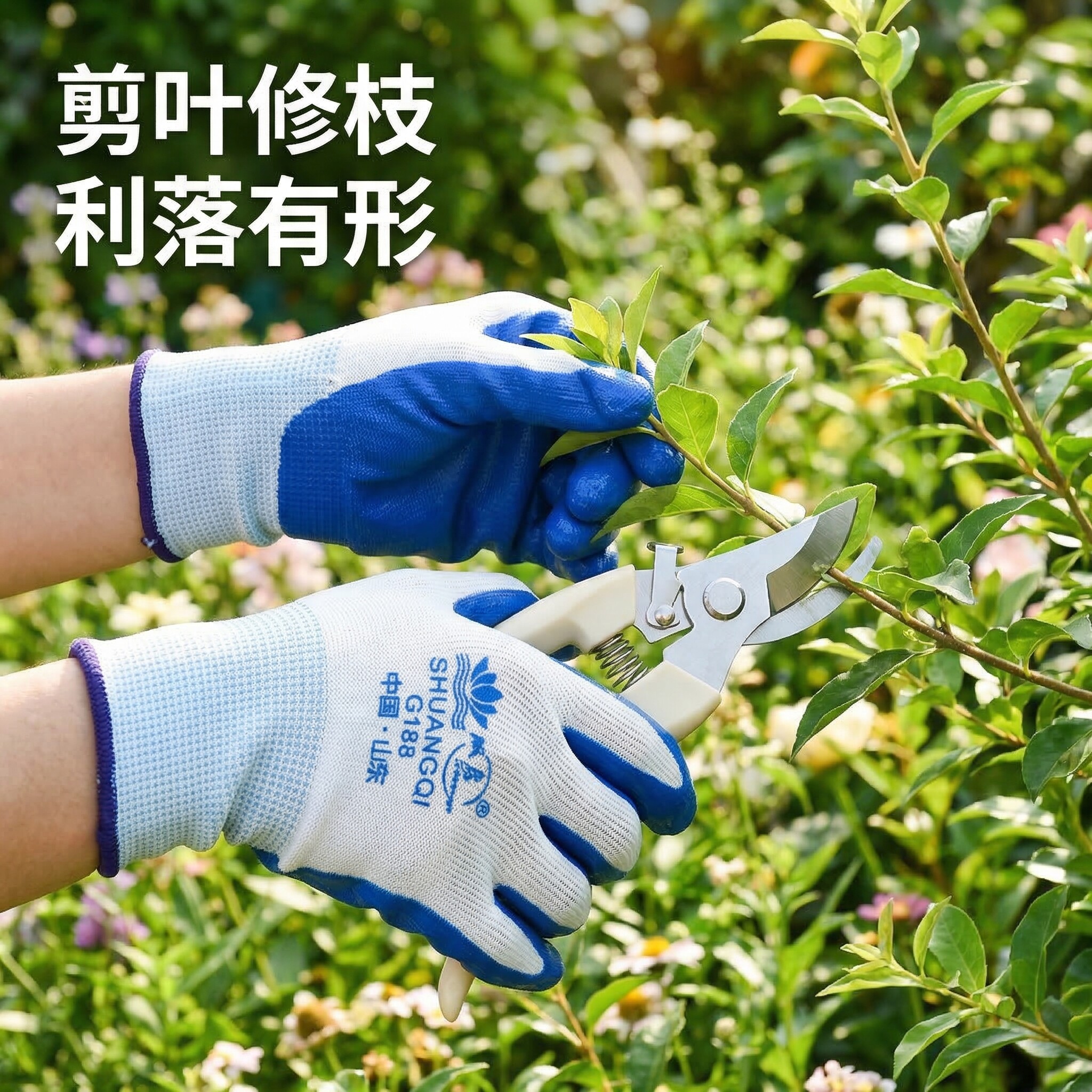 家用绿植盆栽专用修枝剪弹簧蓄力手柄自动回弹省时省力久剪不累手
