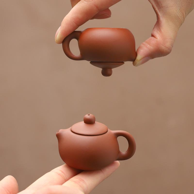 迷你紫砂壶创意小号袖珍指尖壶小号茶玩茶宠摆件功夫茶具可养精品