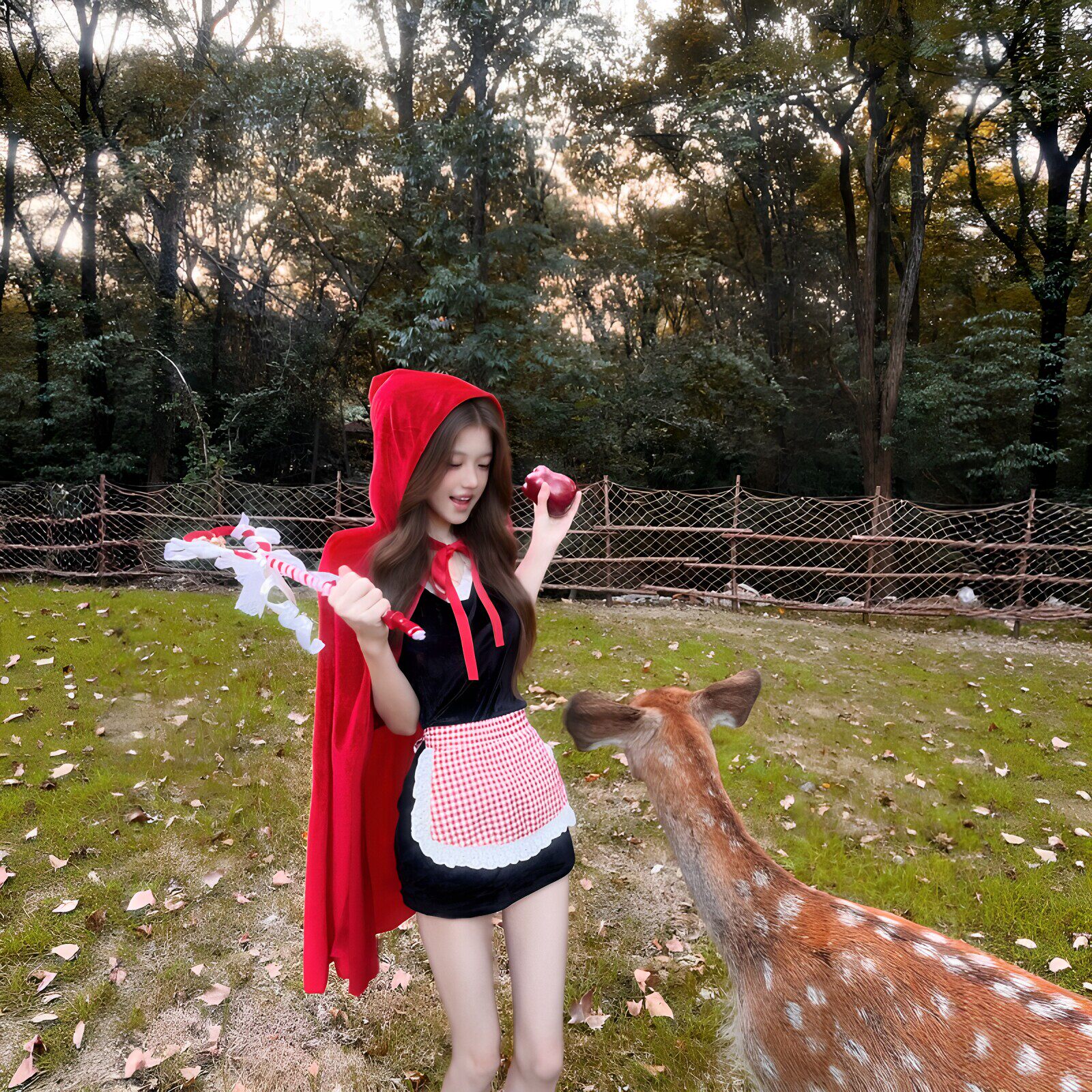 化身小红帽!小红帽cos斗篷披风万圣节穿搭服饰游乐园聚会拍照女