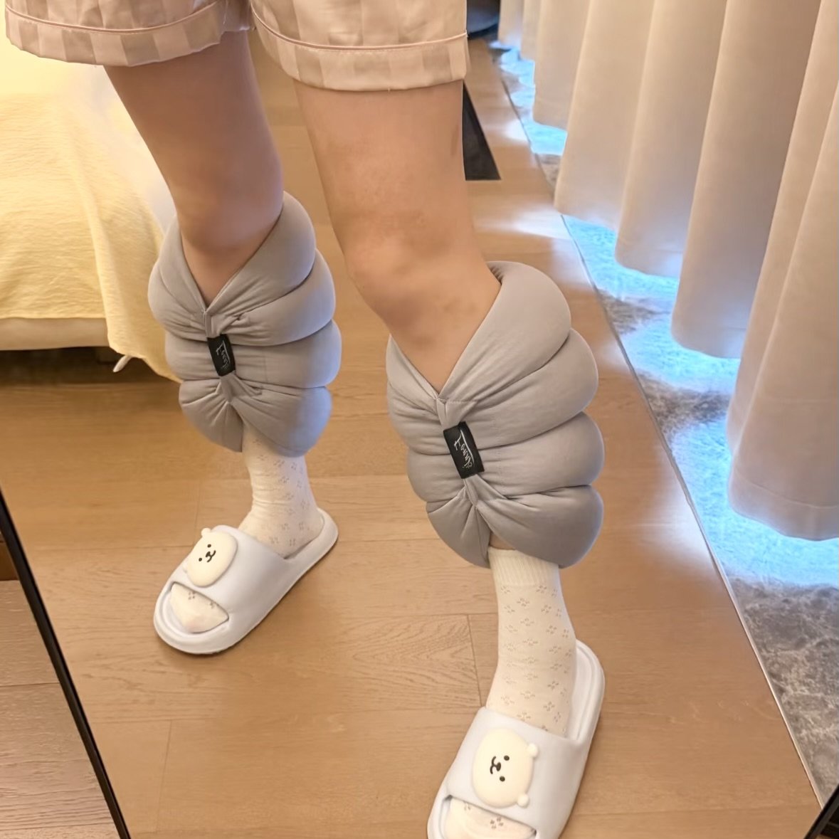 躺着也能轻松!美腿夹枕头放松神器去浮肿久坐党护腰按摩肌肉