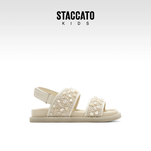 StaccatoKids思加图童鞋2025年新款夏季凉鞋女童休闲鞋户外沙滩鞋