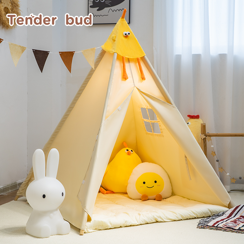 TenderBud儿童帐篷室内北欧宝宝印第安家用公主小房子玩具游戏屋