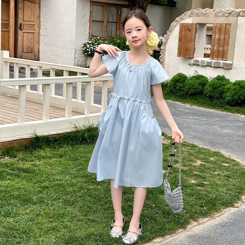 儿童连衣裙女夏夏新时髦夏潮潮宝超美休闲时尚搭配少女韩系韩版
