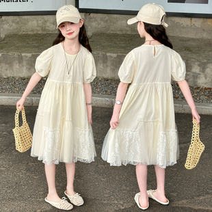 洋气精致 甜美连衣裙夏季 大童经典 穿搭小众超美时尚 潮童时髦韩版