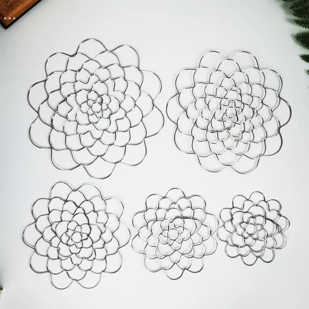 现代简约铁艺不锈钢插花辅助器多款多色铁丝工艺礼品摆饰插花辅助