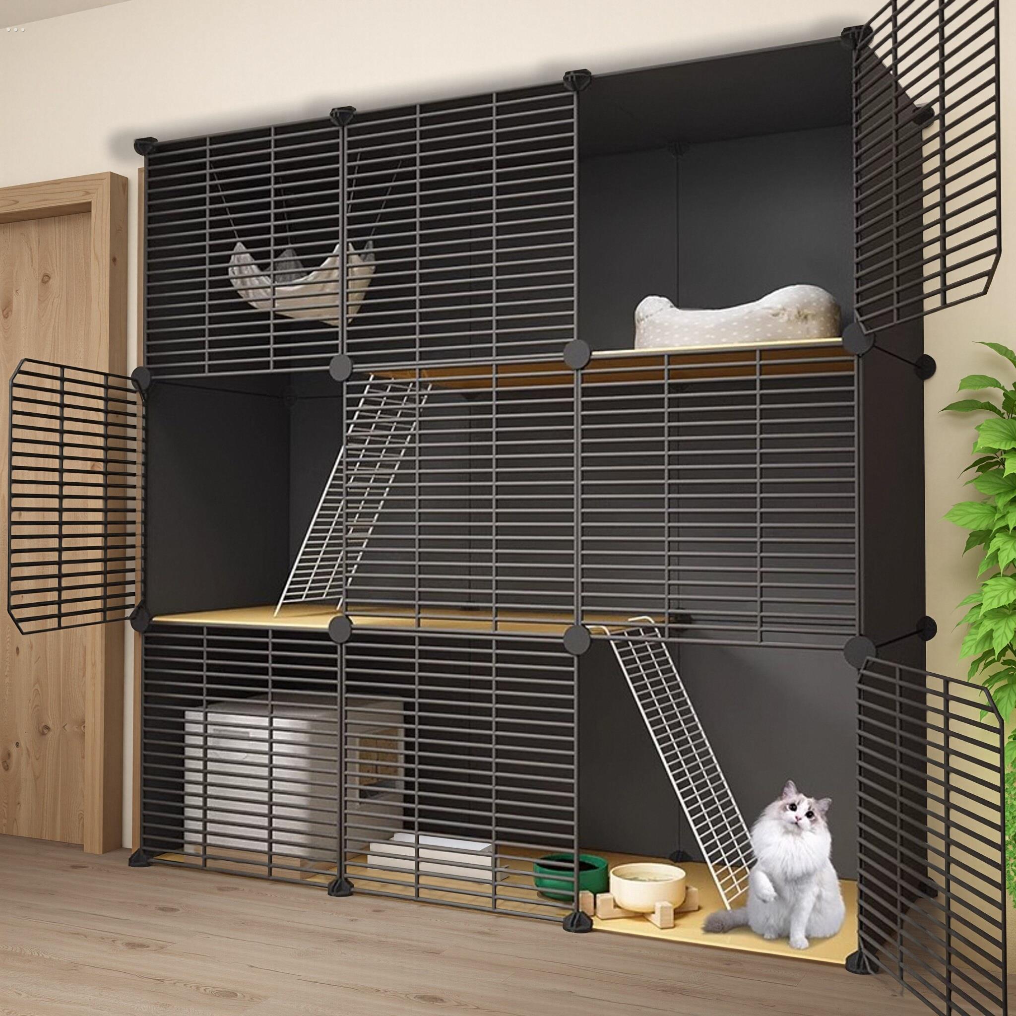 猫笼子家用室内猫别墅超大自由空间猫屋猫厕一体猫咪房子猫窝猫舍