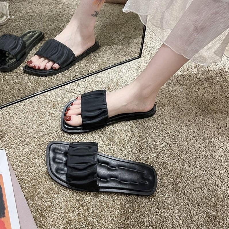 时尚拖鞋女夏季外穿2022年新款超火ins潮时尚百搭平底网红一字拖