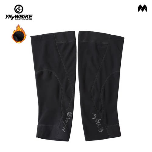 YKYWBIKE抓绒骑行腿套男秋冬自行车公路车保暖防寒七分运动短腿套