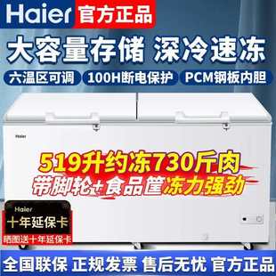 升大冰柜冷冻冷藏保鲜肉柜食品商用冷柜单温 719 海尔379 629