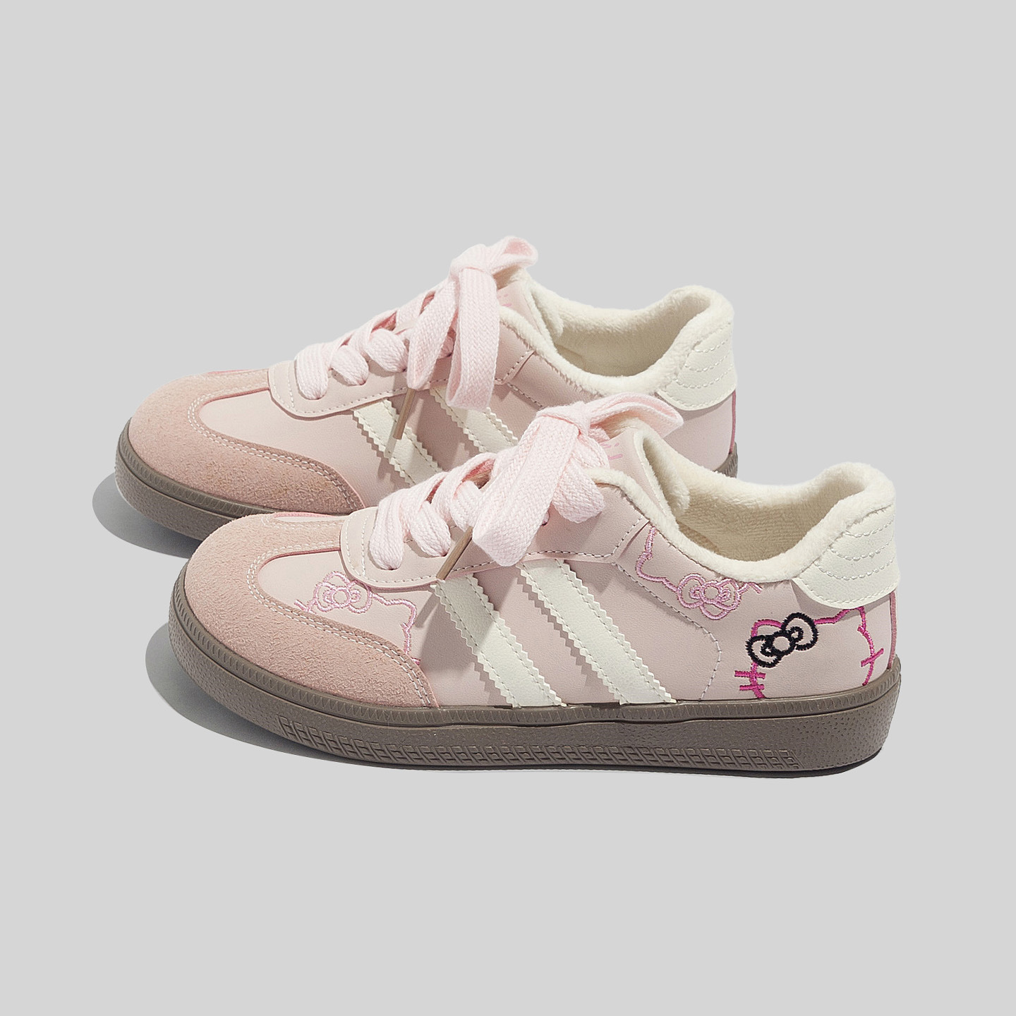 德训鞋女2025冬季新款复古加绒