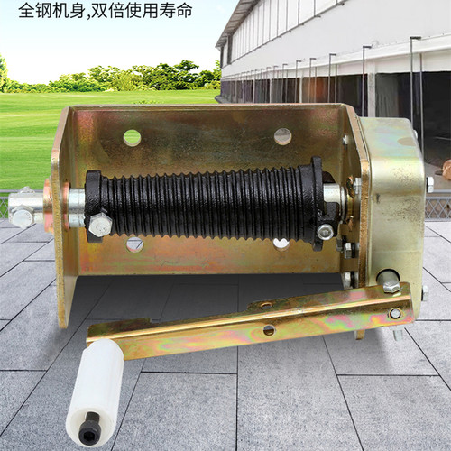 养殖场手摇卷帘机加厚钢板耐用久