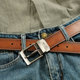 THOM男士 皮带真皮双面可用针扣潮复古高档时尚 美版 LEE 牛仔裤 腰带
