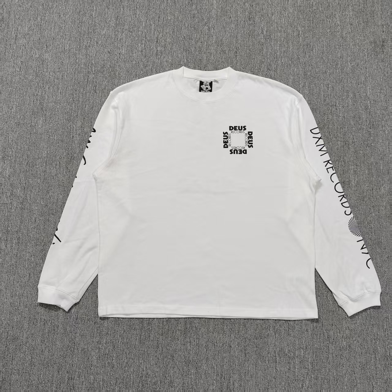 DEUS EX MACHINE D 白色长袖T恤 潮流 机车