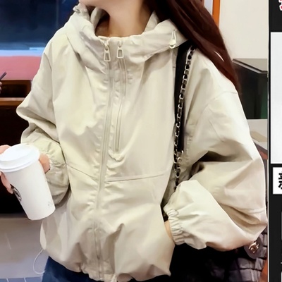 独特漂亮的初冬厚外套女2025秋冬新款今年流行爆款夹棉保暖冲锋衣