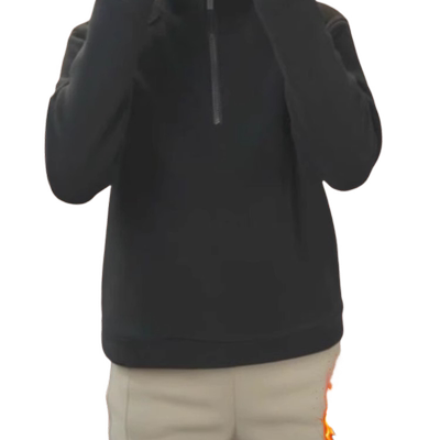 新款德绒2023秋冬爆款女士短款卫衣打底衫女装小个子加绒加厚上衣