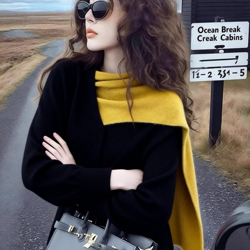 2026年冬季女装新款针织衫设计感小众别致毛衣高级感气质显瘦上衣,女装/女士精品,毛衣,淘宝优惠券,粉丝福利购,淘宝优惠卷