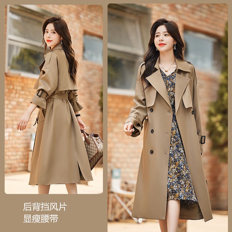 风衣女中长款2024年秋季新款时尚高级感休闲宽松气质流行大衣外套