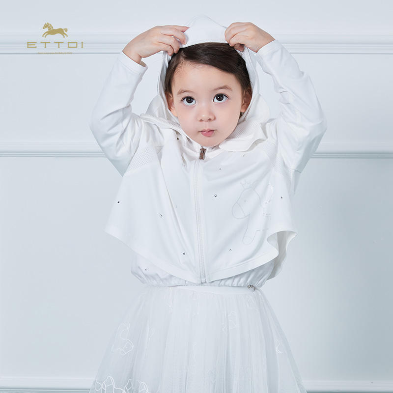 ettoi童装女童防晒衣夏季