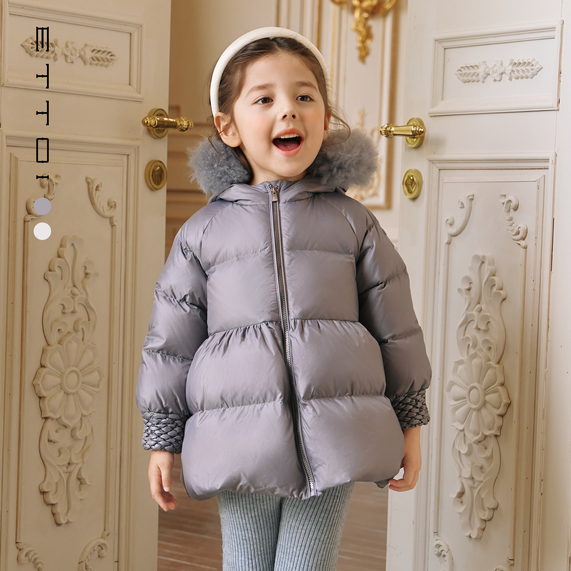 朗姿童装/ETTOI爱多娃女童裙摆式洋气毛领鸭绒羽绒服2025冬季新款,童装/婴儿装/亲子装,羽绒服,淘宝优惠券,粉丝福利购,淘宝优惠卷