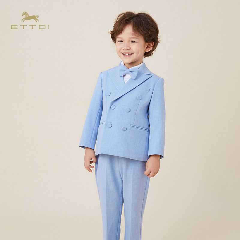 朗姿童装/ETTOI爱多娃男童礼服英伦风套装西装外套/裤子春季新款