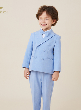 朗姿童装/ETTOI爱多娃男童礼服英伦风套装西装外套/裤子春季新款