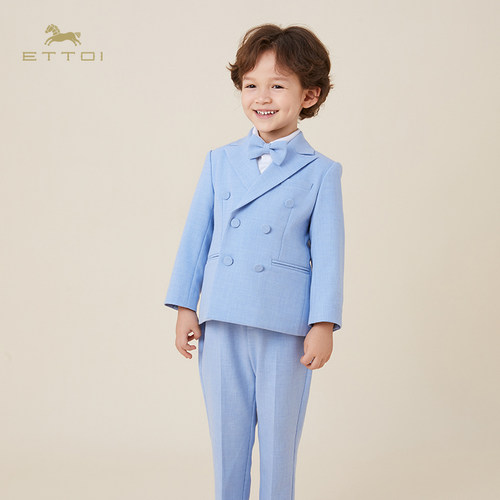 朗姿童装/ETTOI爱多娃男童礼服英伦风套装西装外套/裤子春季新款