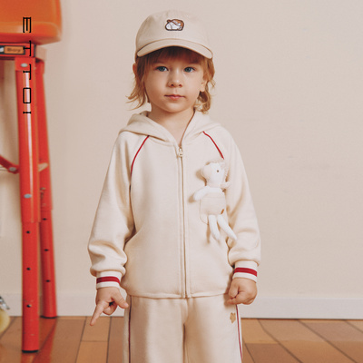 朗姿童装/ETTOI爱多娃儿童外套设计感连帽男女童卫衣2026春季新款