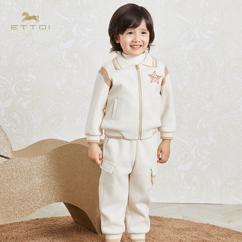 【朗姿集团】ETTOI爱多娃男童运动裤大口袋休闲风潮流时尚束脚工