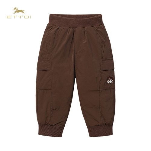 【朗姿集团】ETTOI爱多娃男童休闲加厚束脚裤鸭绒儿童羽绒裤秋冬