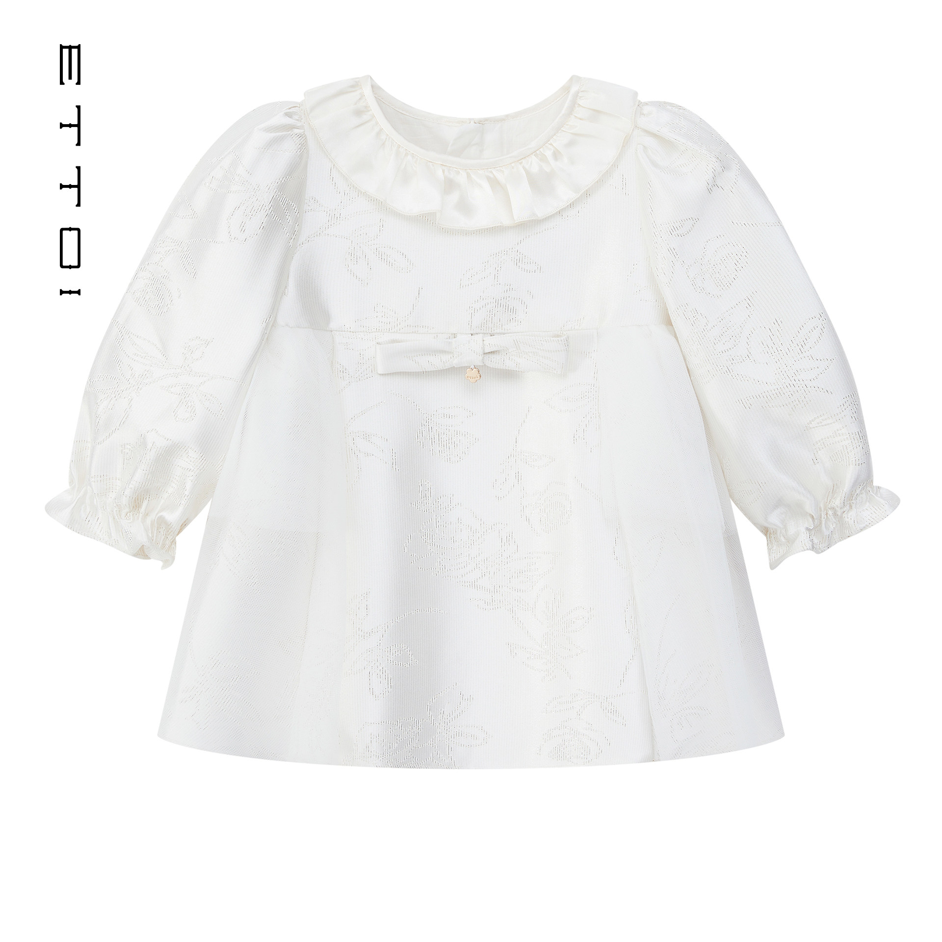 朗姿童装/ETTOI爱多娃婴儿连体服儿童高级感洋气礼服2025秋季新款