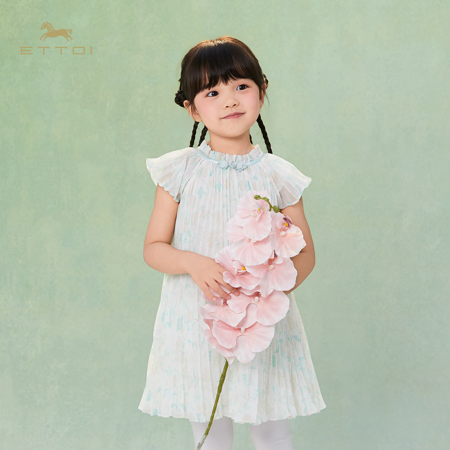 ettoi女幼童网纱连衣裙夏季裙
