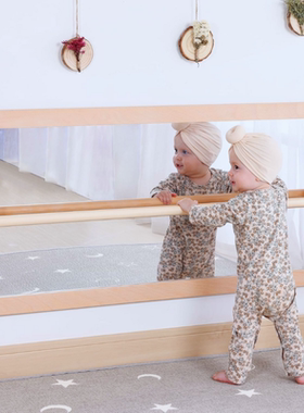 佳兰蒙氏早教学步镜认知镜益智探知镜宝宝扶手站镜幼儿托育镜教具