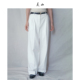 秋冬新款 酵洗天丝棉双褶白色女阔腿西裤 高腰垂感显瘦宽松 关山