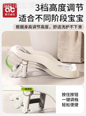 通用型家用婴浴盆支持新着生儿躺浴椅盆架神座盆小月龄婴儿浴座椅