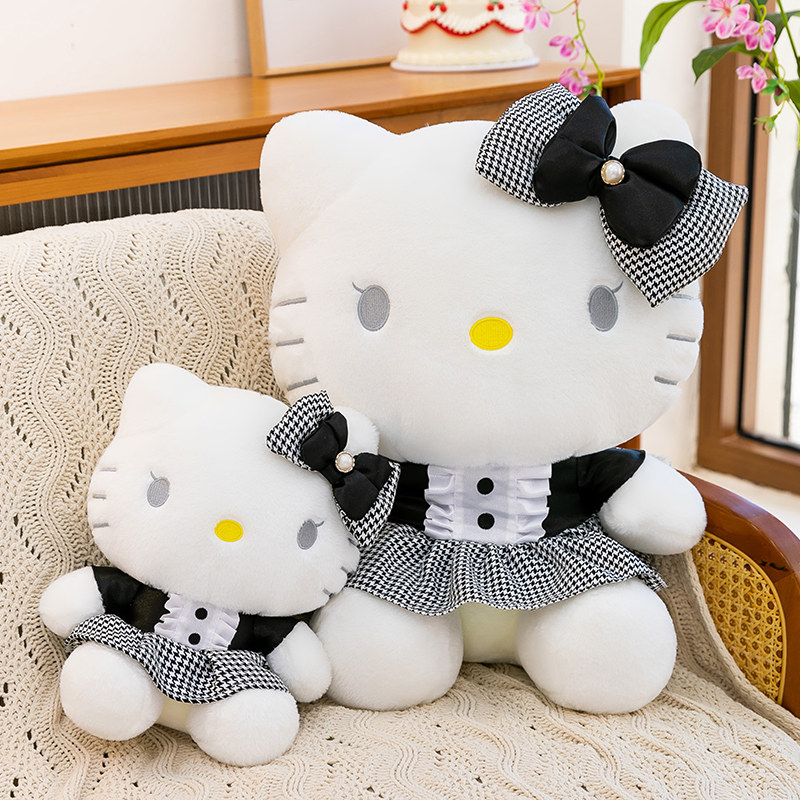 大号千鸟格HelloKitty玩
