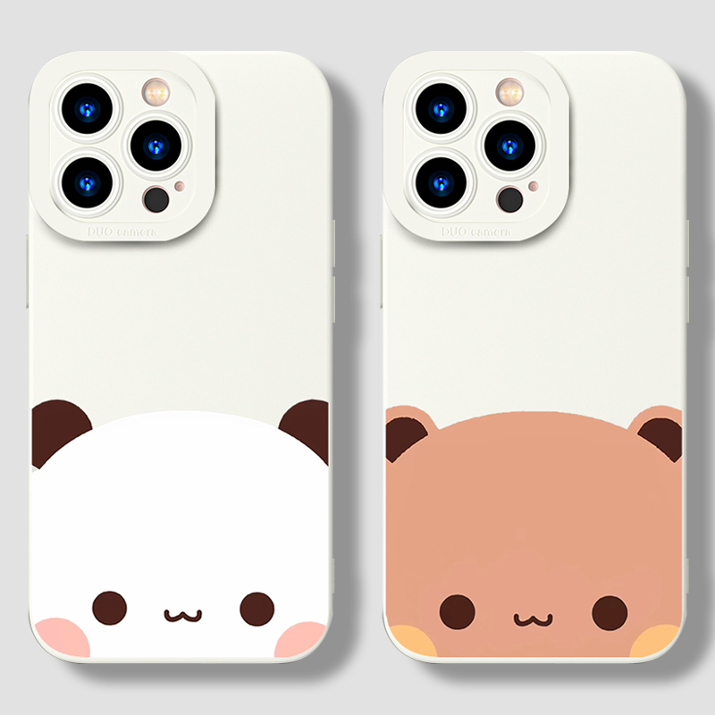 一二布布手机壳情侣苹果16iPhone15小众高级感14promax一对13简约11恩爱12一二和布布8plus可爱x透明xr适用i7