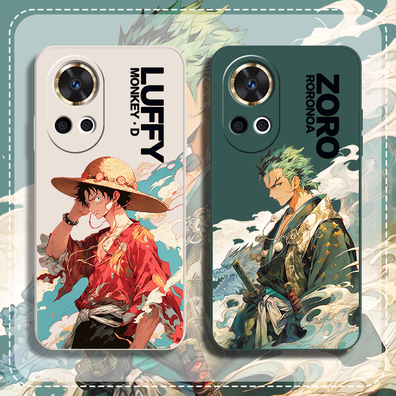 潮酷海贼王适用华为nova12手机壳高级感网红款huawei路飞卡通nova12ultra新款nova12pro索隆动漫男硅胶保护套