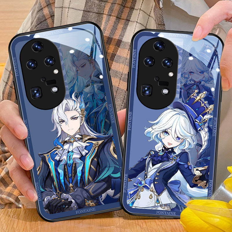原神适用华为p70手机壳动漫60联名30por仆人p50pro芙宁娜荣耀x50胡桃nova12雷电将军pura70二次元mate60p周边