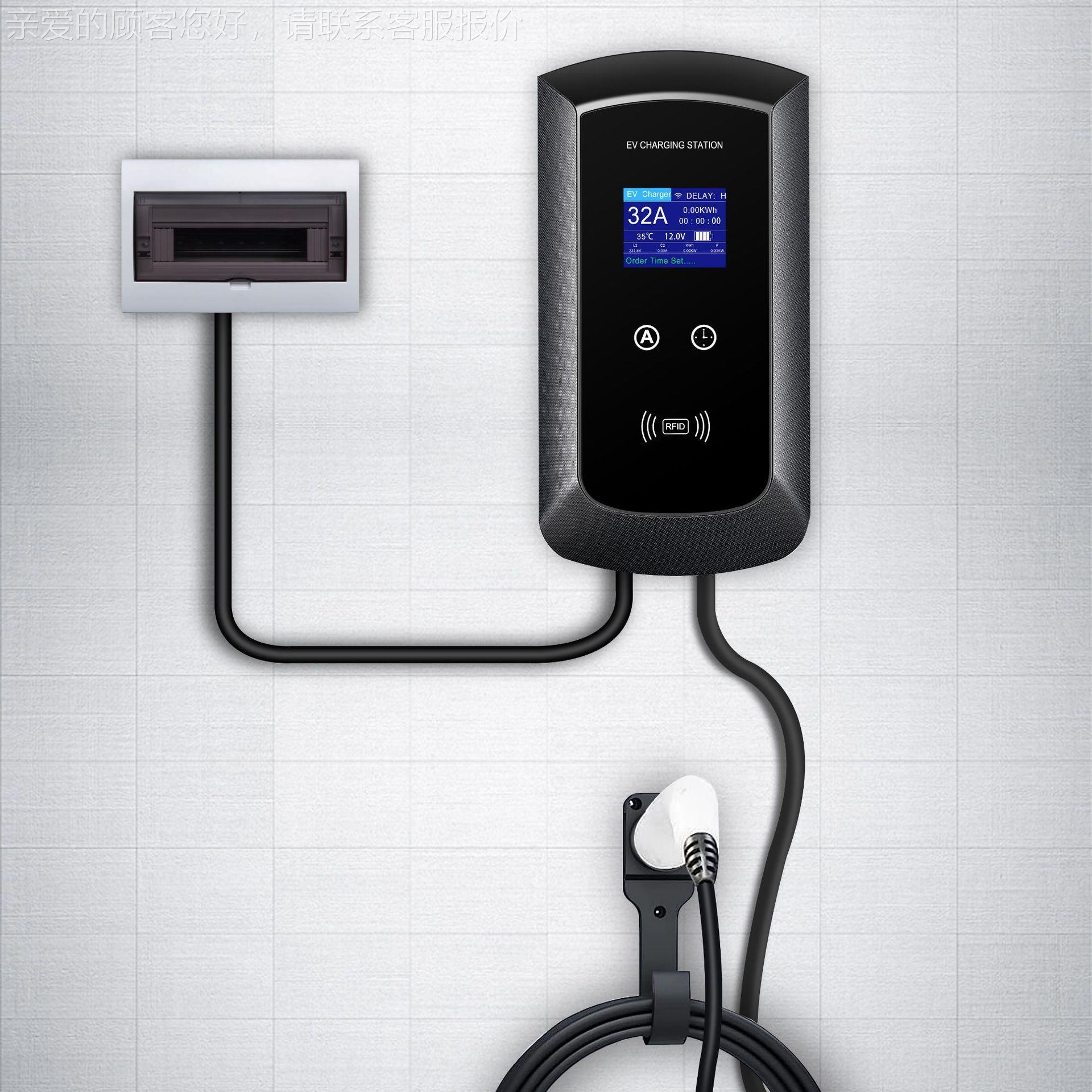 标新能源汽充电欧桩即插即交用流22KW家用汽车充电657桩单枪立车