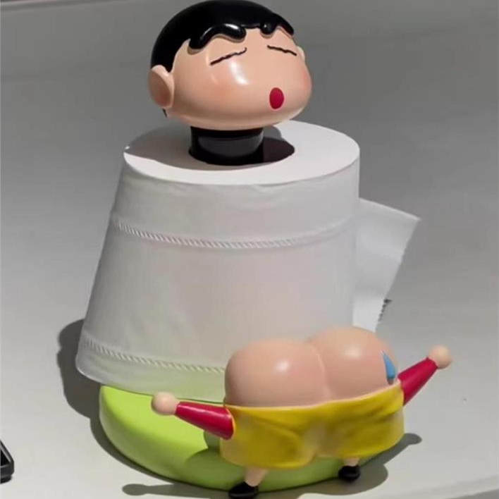 蜡笔小新屁屁卷纸架来大人也要玩