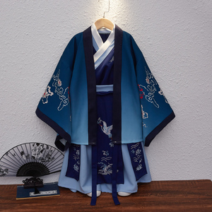 汉服男童春秋套装中国风古装儿童仙气古风表演服古装国学服演出服