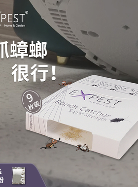 蟑螂屋EXPEST蟑螂药室内家用厨房捕捉灭蟑螂强劲粘除蟑螂贴诱捕器