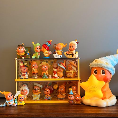 亚克力透明防尘星星人手办收纳盒