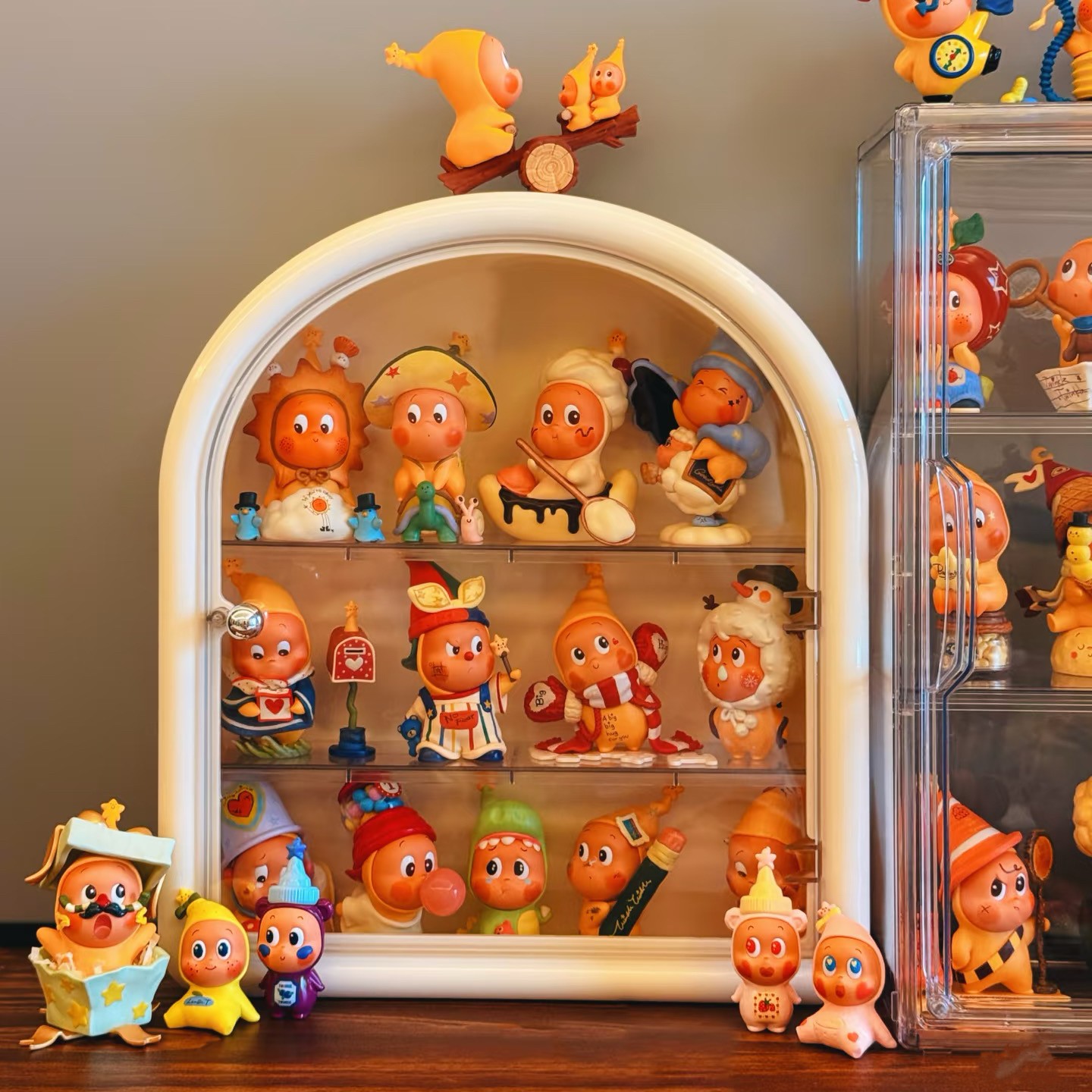 星星人手办展示盒透明防尘收纳盒