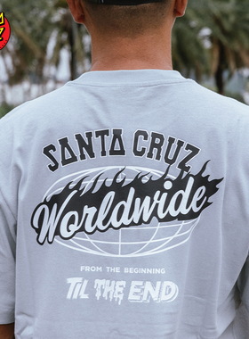 美国Santa Cruz  滑板服饰 美式男女纯棉印花短袖夏季宽松t恤潮牌