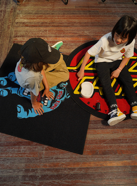 美国Santa Cruz「尖叫之手」 滑板陆冲文化爱好者同款周边地毯