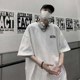 wassupcandy重磅纯棉R星短袖t恤男夏季新款美式高街白色半袖上衣，男装T恤，电商A058-1（原电商C417）